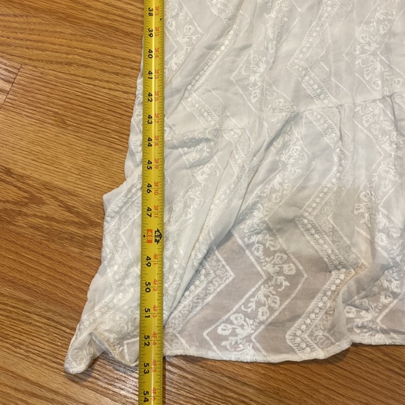 New Vici Olivaceous Boho Festival Goddess White Dress - Picture 11 of 13